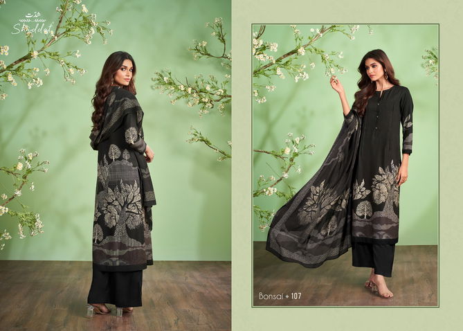 Bonsai By Esta Shiddat Printed Pashmina Dress Material Catalog